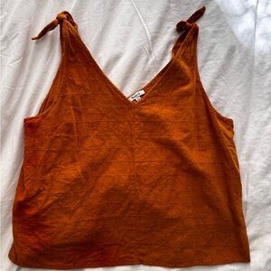 Madewell knotted shoulder strap tank